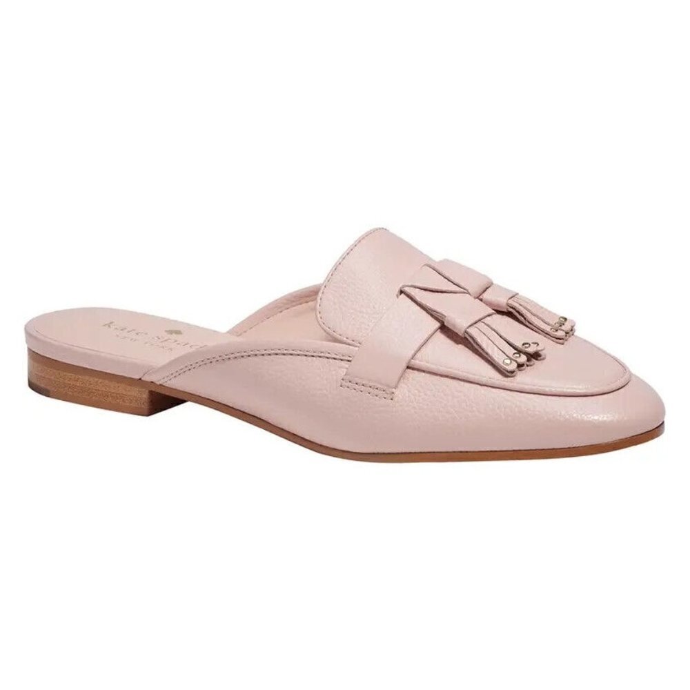 KATE Spade BNWT "Berkley" Pink Slip On Mules New Flats Tassel